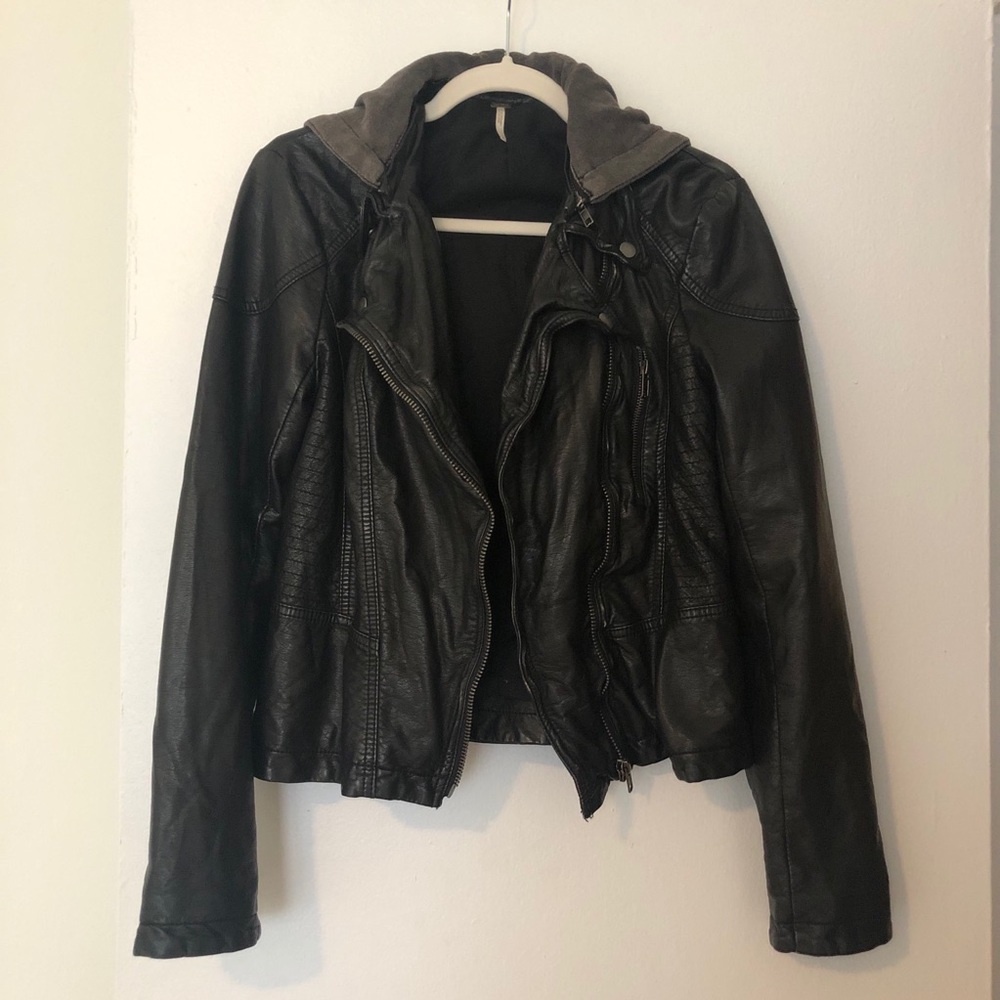 Free People Vegan Leather Jacket